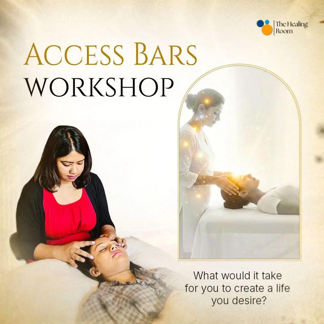 Access Bars Workshop poster: Sonali Mittra giving an Access Bars session