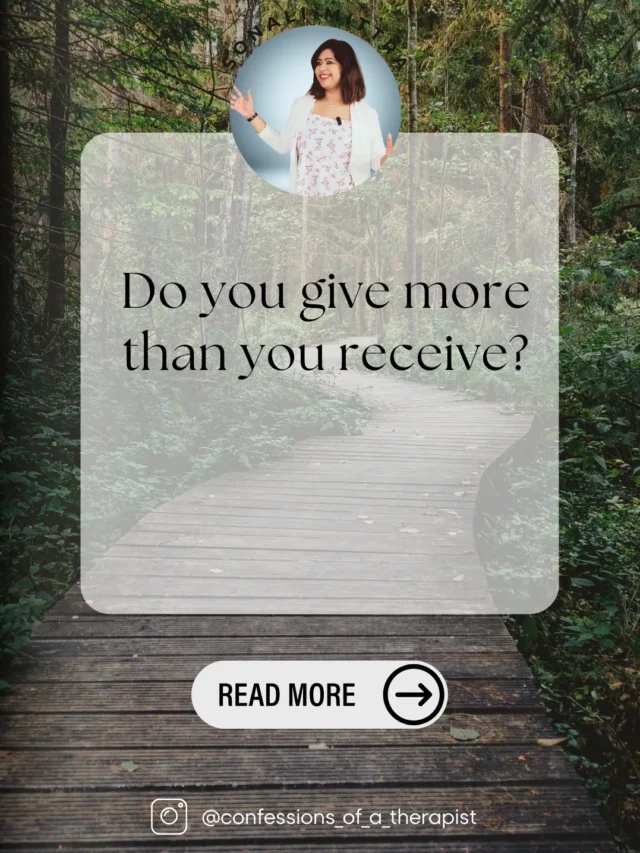 Read more about the article Breaking the Cycle of Over giving – Sonali Mittra