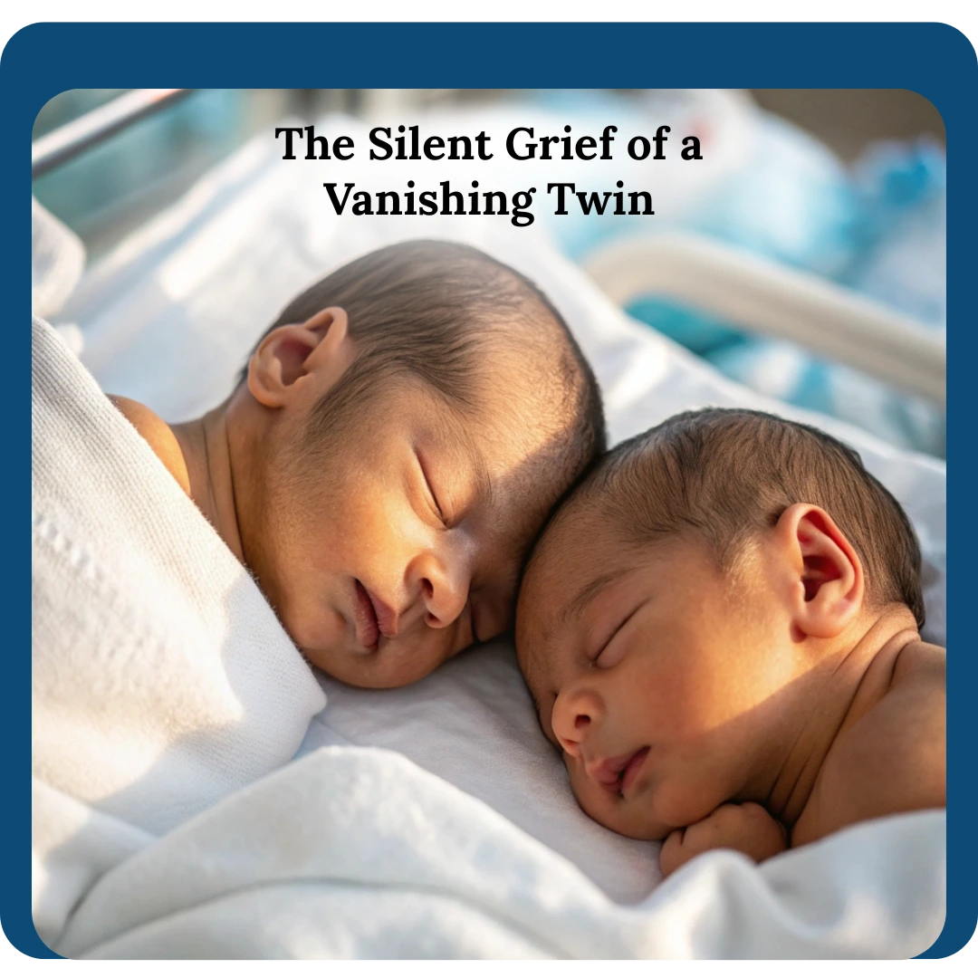 Read more about the article The Silent Grief of the Vanishing Twin:How Unseen Loss Impacts Our Emotional Wellbeing?
