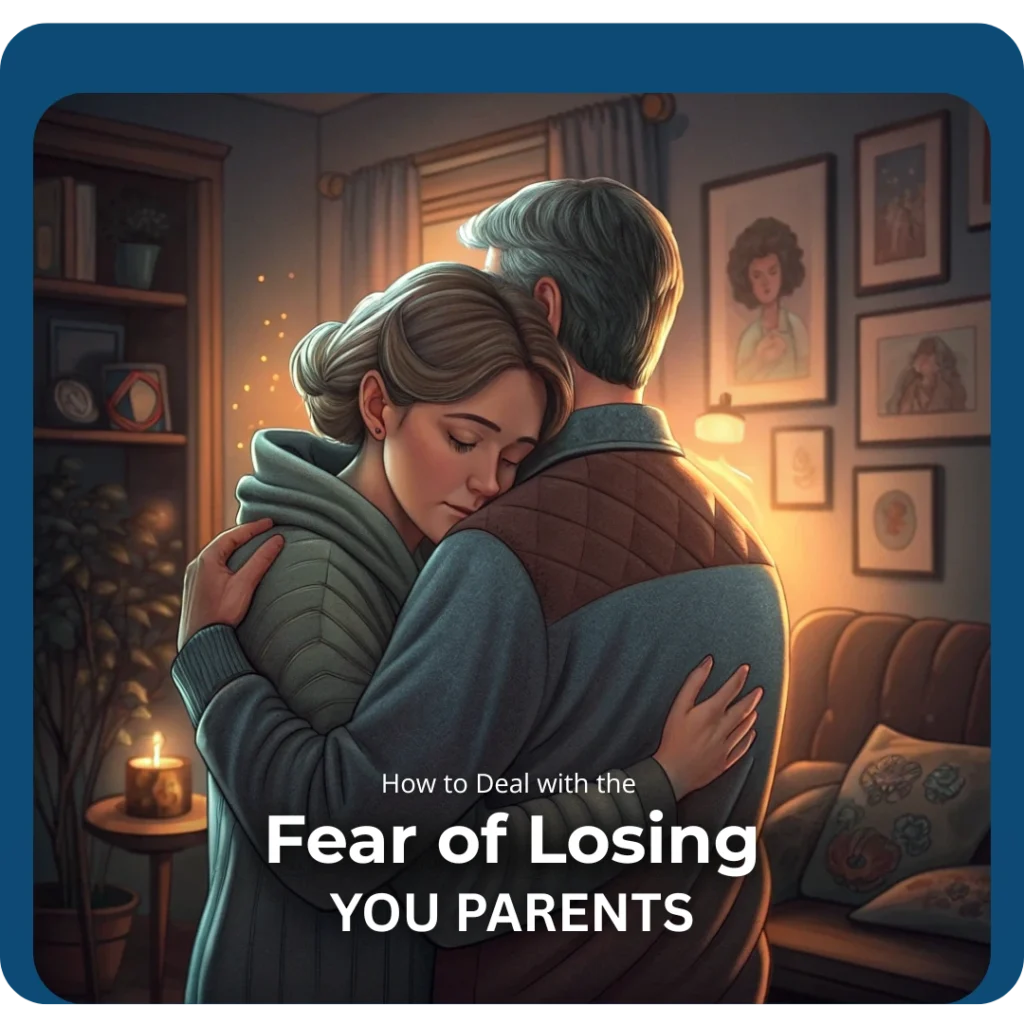 Person grieving - Fear of Losing Parents emotional healing inner child
