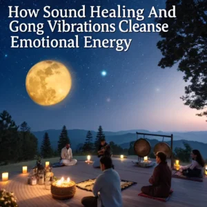 Read more about the article Full Moon Bath Ritual: How Sound Healing and Gong Vibrations Cleanse Emotional Energy